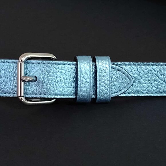 Coach (authenticated), teal, metallic fanny pack/belt bag - Picture 6 of 12